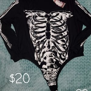 Skeleton bodysuit